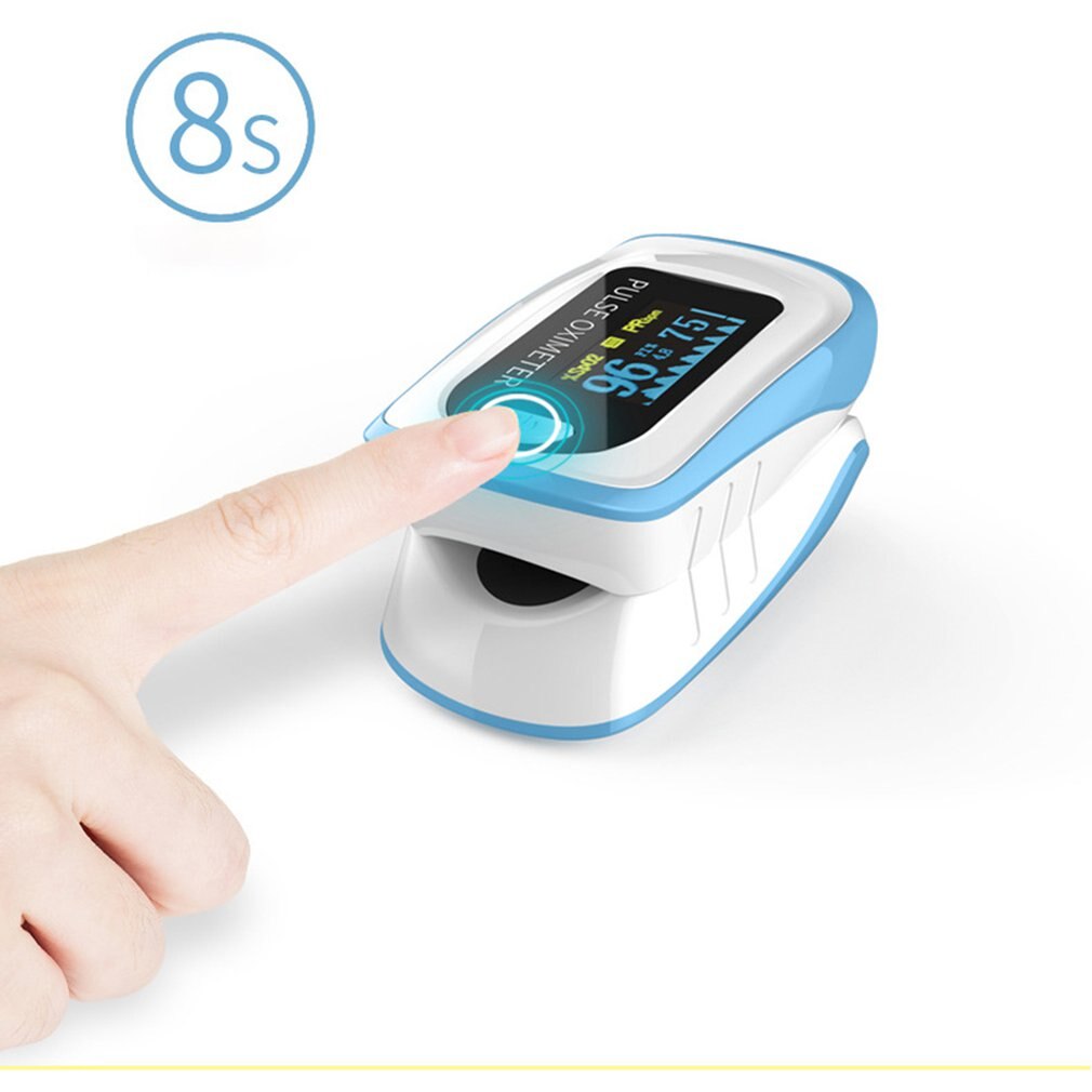 Fingertip Pulse Oximeter Portable Finger Pulse Oximeter Blood Oxygen Saturation Monitor OLED Heart Rate Health Care SpO2 PR PI