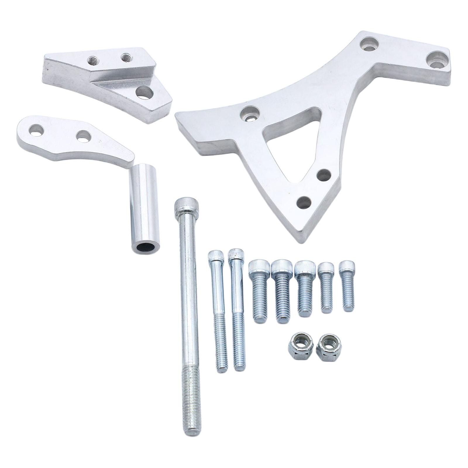 Alternator Bracket Mounting Kit Auto Replace Mount Aluminum D/Side Mid Engine Billet for Ford 302 351C V8