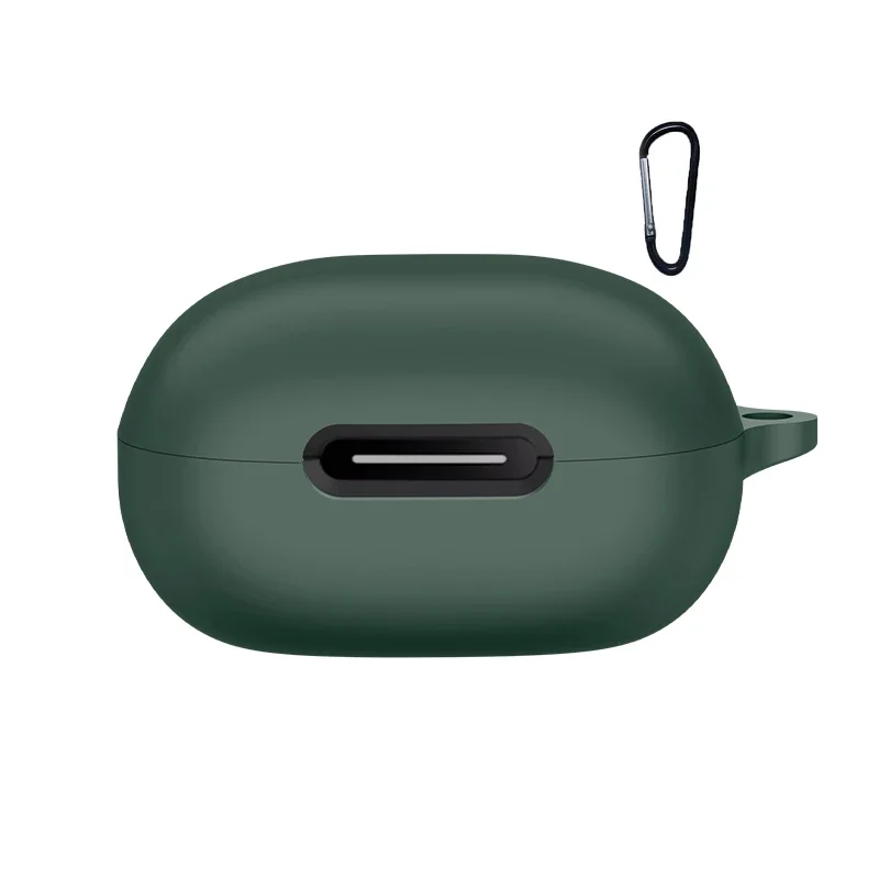 Pour Anker Soundcore P40i étui couleur unie Silicone antichoc Bluetooth écouteur couverture pour Soundcore p40i écouteur boîte: Vert foncé