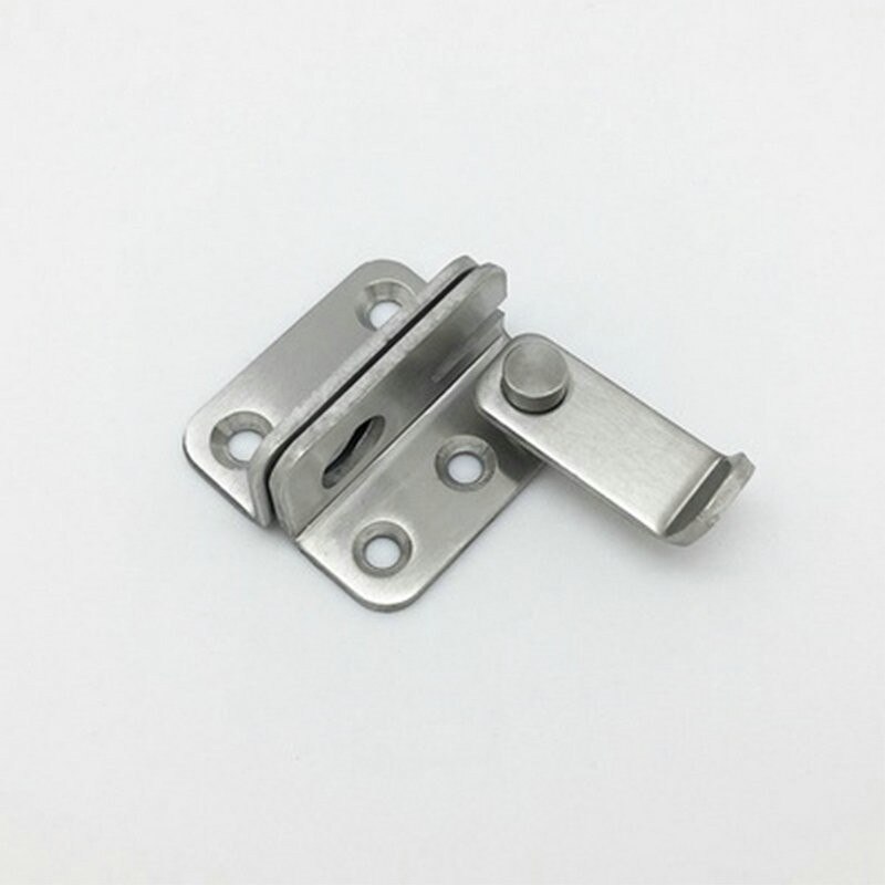 2.8MM Thickening Bolt Lock Hardware Stainless Steel Home Gate Guard Home Safety Security Anti-theft Door: Right button