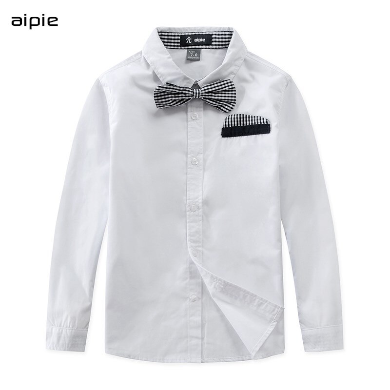 Chemises en Satin pour enfants, couleur unie, 100% coton, bonne , vêtements pour garçons