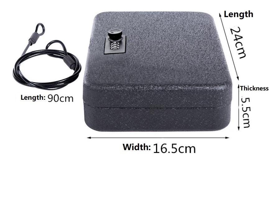 Mini voiture en métal Double assurance coffre-fort avec boîte de rangement en acier-corde