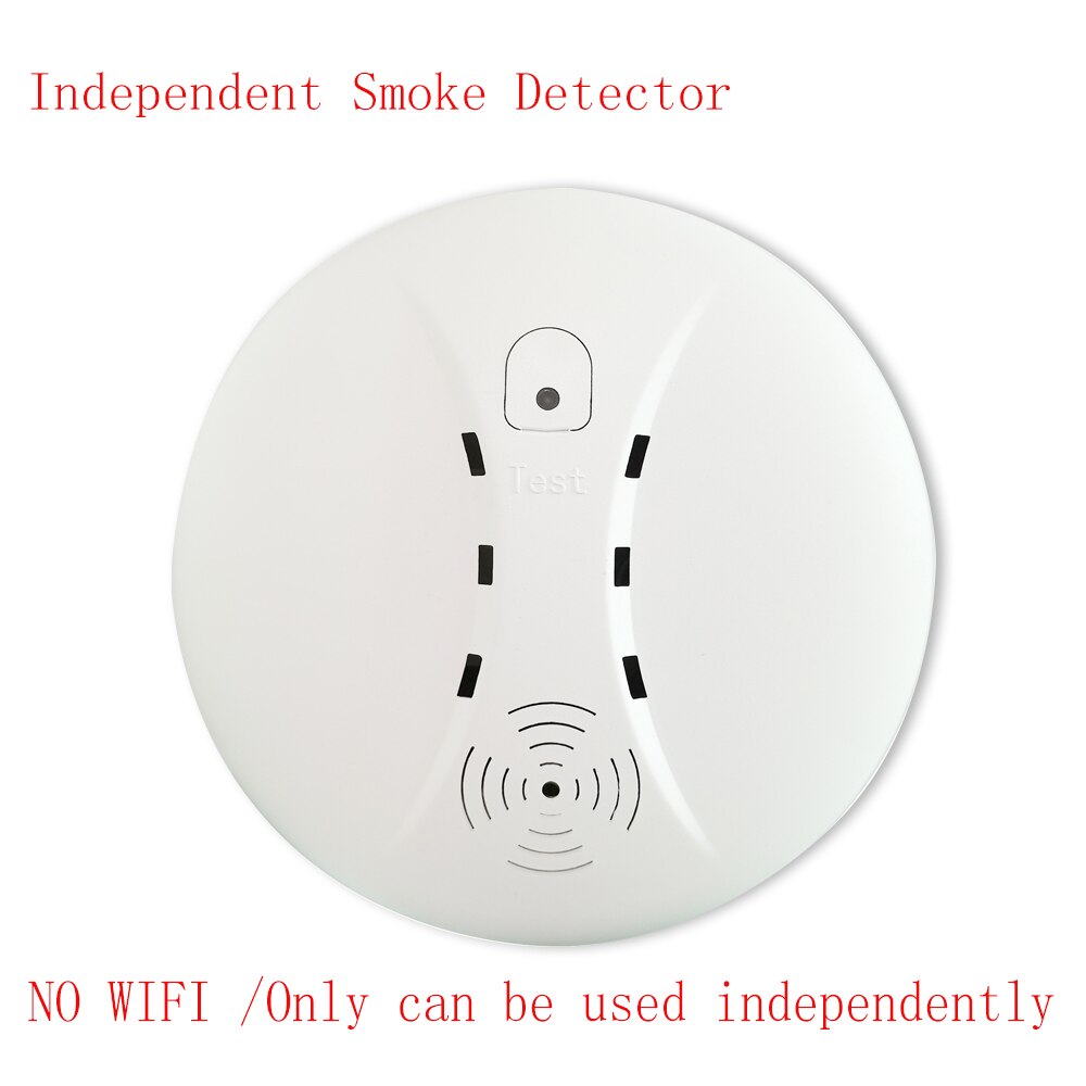 ZONAN S10+S11 Tuya Wifi Smoke Detector Independent Fire Alarm Wireless High DB Loudspeaker Smart Life App Sensor Home Security: S10 Independent