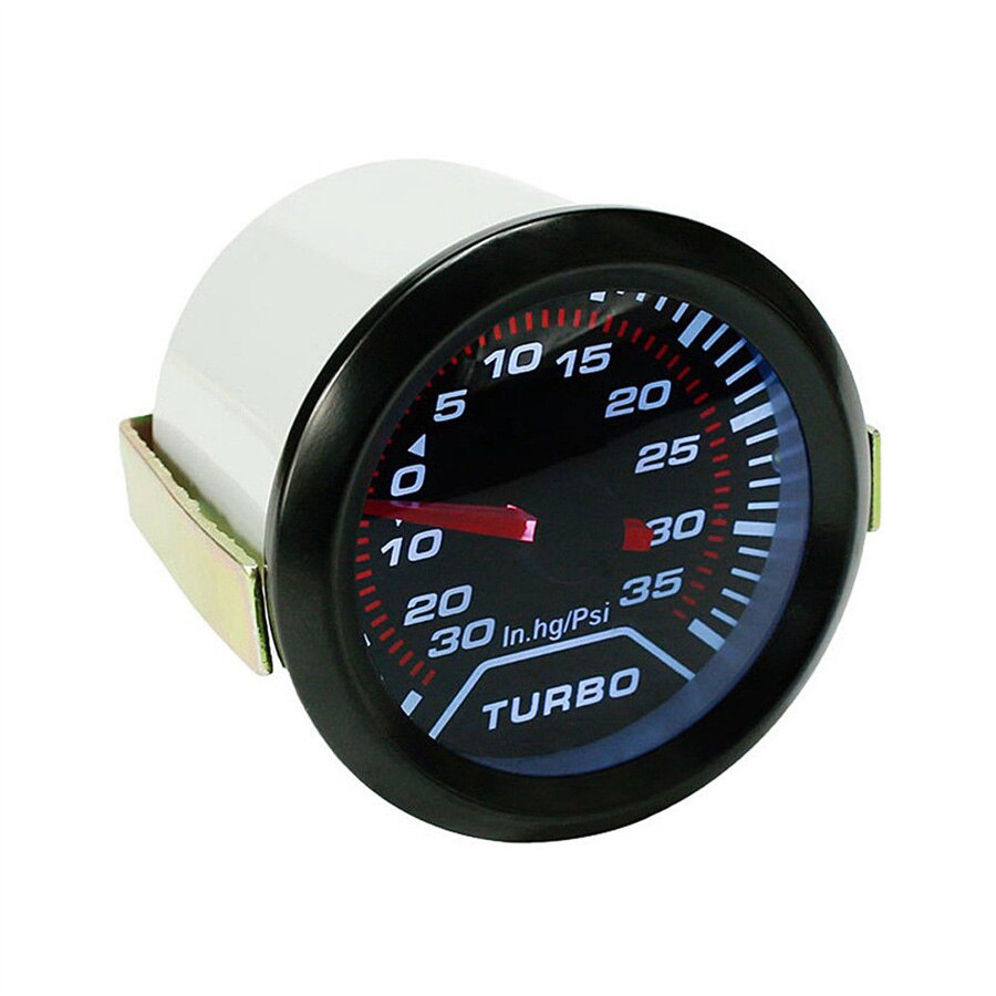 2" 52mm Car Universal Turbo Boost Gauge Meter Kit Smoke Len LED 35 Psi 12V
