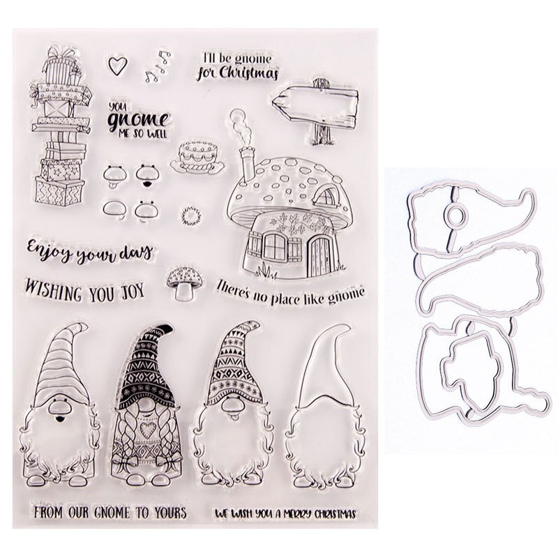 Fbil-Kerst Postzegels Sneeuwvlok Kerstman Clear Stamps Woorden Transparante Siliconen Stempel Seal Voor Diy Papieren Kaart