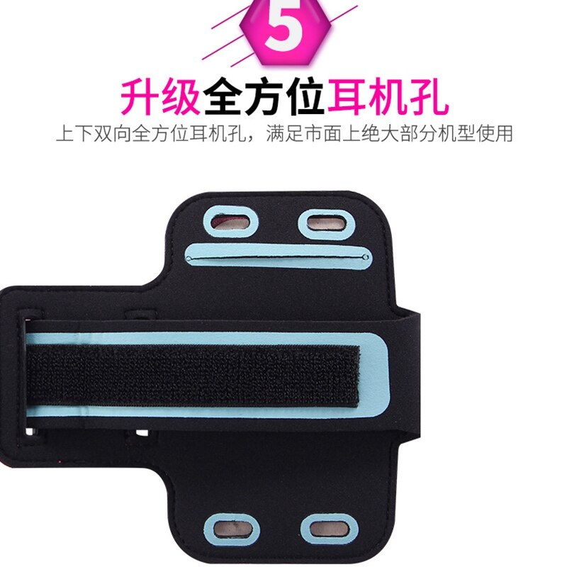 5.5 Inch SBR Waterproof Arm Band Phone Case On Hand For iphone XR XS MAX 7 8 6 6S Plus A Case For Phone Sport Luminous Handphone