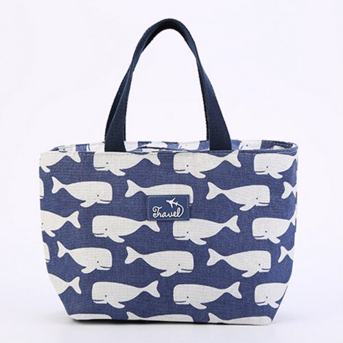 US Large Insulated Lunch Bag Cooler Picnic Travel Food Box Women Tote Carry Bags: B