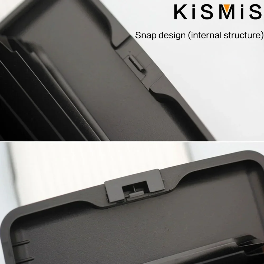 Tarjetero de aluminio con bloqueo RFID para hombre, billetera de Metal antiescaneo, funda rígida delgada, Protector de tarjetas para hombre,