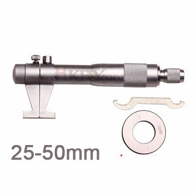 Insida mikrometer mått vernier mätverktyg mätverktyg metrisk linjal 0.01mm 5-30mm 25-50-75-100-125-150-175-200mm: 25-50mm
