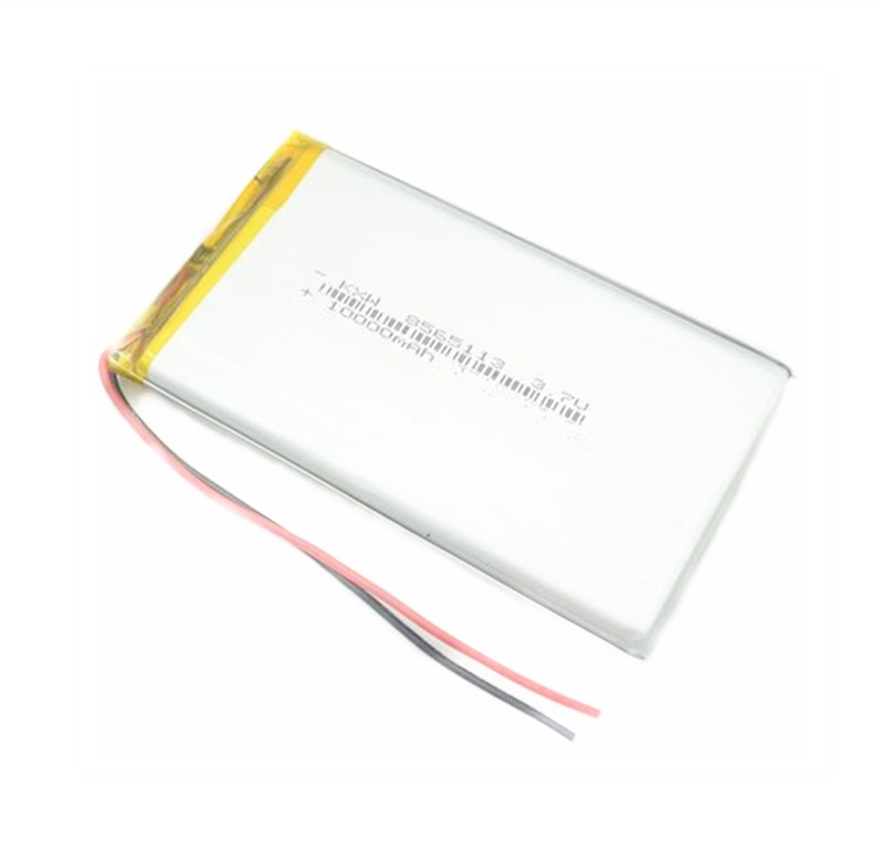 1Pcs 3.7v 10000mAh 8565113 Li-polymeer Batterij Li Po Digitale Camera E-Book DVD GPS Medische apparaat Tablet Batterij Vervangen