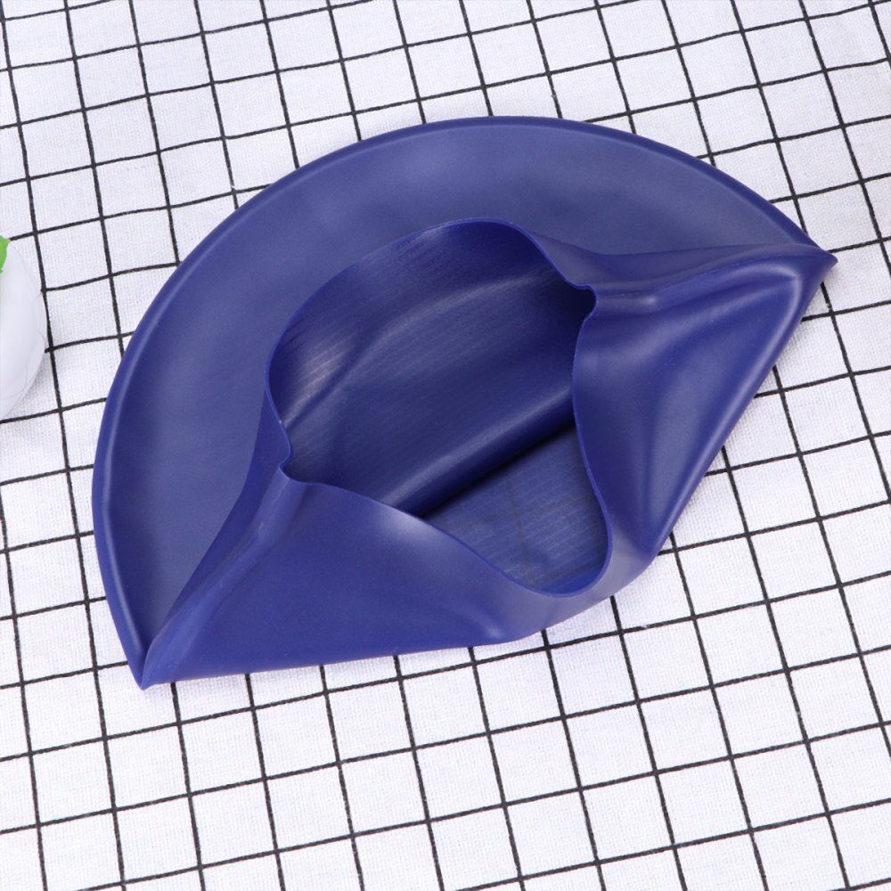 1pc Durable Elastic Rubber Swimming Accessory Swimming Hat Swim Cap Silicone Swimming Cap for Men