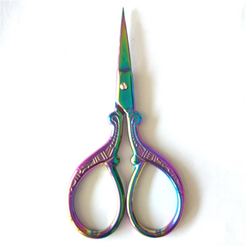 Tijeras de sastre Vintage, herramientas de costura para punto de cruz, artesanía europea, Retro, hilo de coser: Multicolour