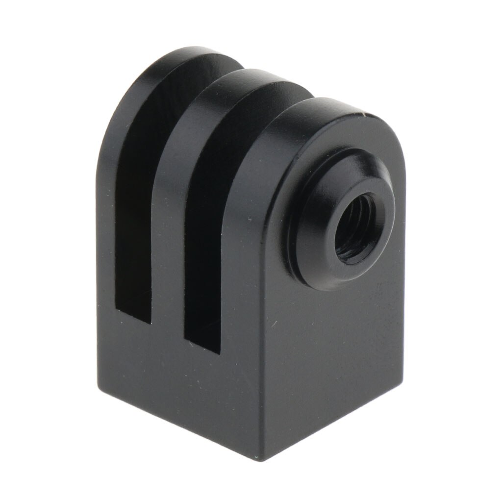Cnc aluminiumslegering mini stativ monopod skruemontering adapter kamera tilbehør til gopro hero 5 4 3 2 1 sort