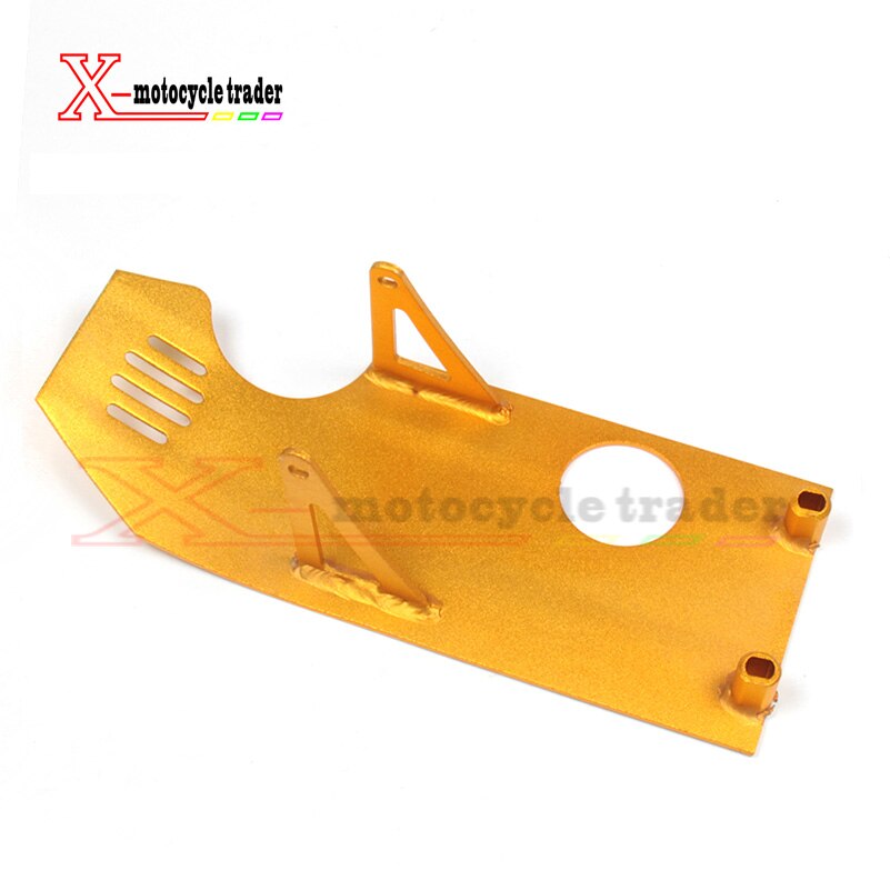 enging protect plate colour heavy duty alloy bash aluminumplate aluminum skidplat pit bike atomik ttr110 Apoiio 110 parts: Gold