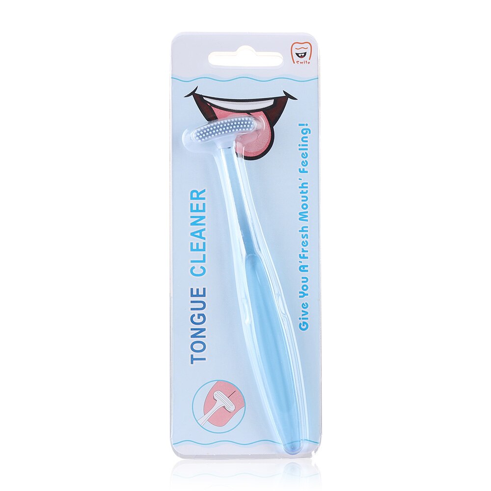 Raspador de lengua de silicona suave, cepillo limpiador de lengua de doble cara, higiene bucal, mal aliento, herramientas de cuidado de la salud, 1 ud.