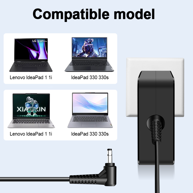 20V 3.25A 65W 4.0*1.7mm AC Laptop Charger For Lenovo IdeaPad 330s 320 100-15 B50-10 YOGA 710 510-14ISK Redmibook 14 13 Adapter