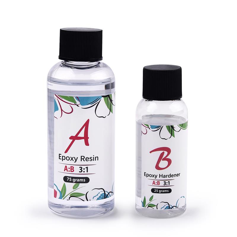 3:1 AB Epoxy Resin Crystal Glue High Adhesive Hardener DIY Epoxy Resin Mold Jewelry Making Supplies 100g/280g/400g/1000g: A75g-B25g