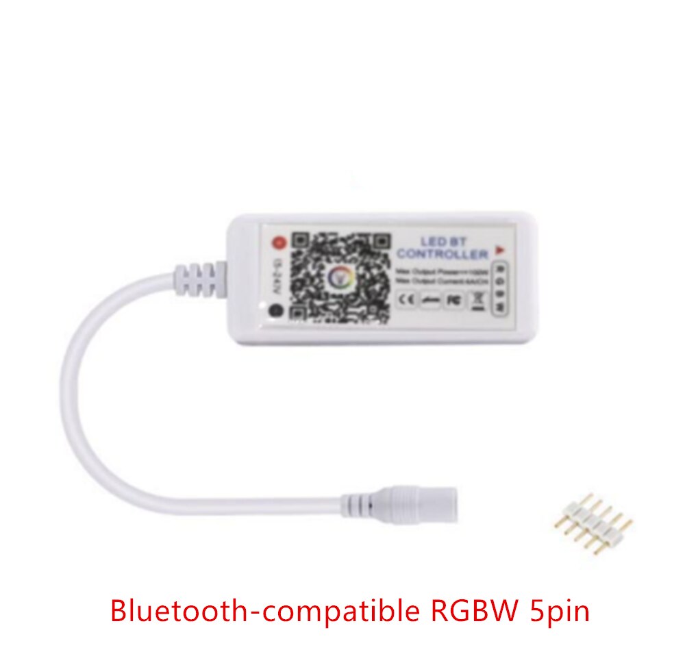 5V 12V 24V LED Strip Bluetooth-compatible / WIFI RGB / RGBW Controller Android IOS APP Alexa Google Magic Home IR Control: Bluetooth-compatible