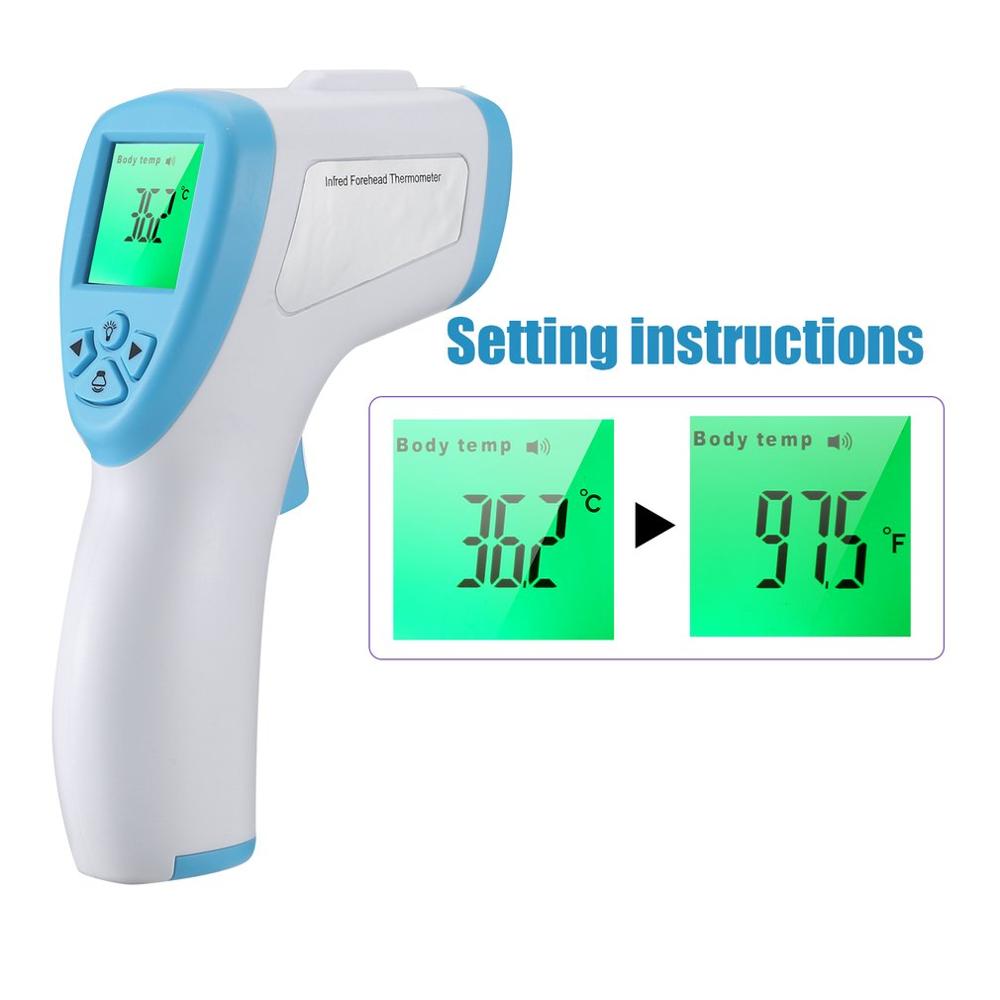 Pande termometer berøringsfri termometer kropstemperatur feber digitalt infrarødt termometer måleværktøj til baby voksen