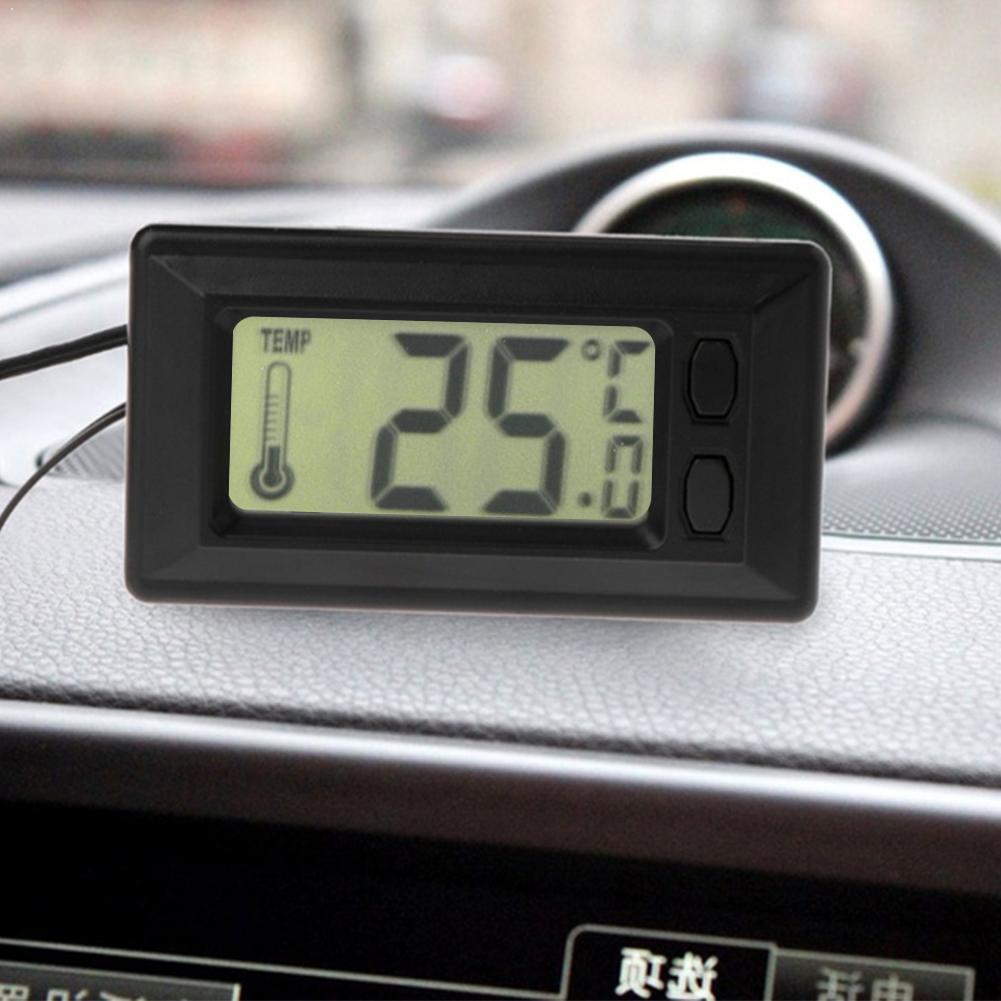 1pc auto klok elektronisch horloge dashboard lcd scherm auto digitale ornamenten grote thermometer display klok accessoires  d9 s 5