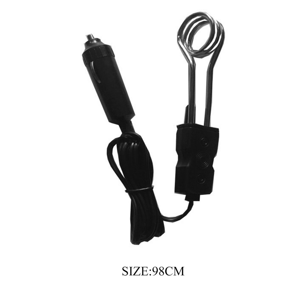 Portable 12/24V Car Immersion Heater Auto Electric Tea Coffee Water Heater