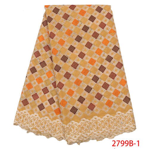 schweizer Schleier spitze schwarz Afrikanische spitze schweizer spitze baumwolle mit steinen kleider für frauen KS2799B-2: Bild 1