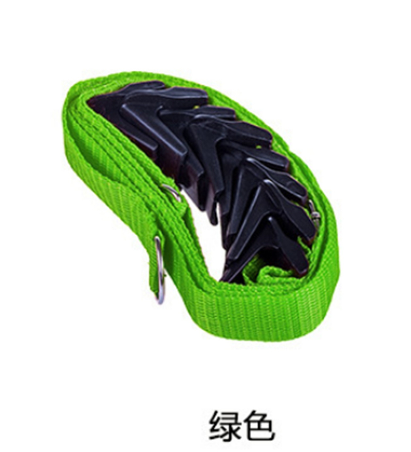 Adjustable Straps with Hooks Hat Bag Coat Clothes Rack Organizer Storage Holders Hanger Over The Door Closet Wardrobe Bedroom: green