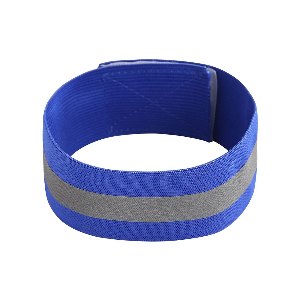 Elasticated Armband Wristband Durable Safety Reflective Belt Strap Snap Arm Band Armband for Night Jogging Walking Biking: Sapphire Blue