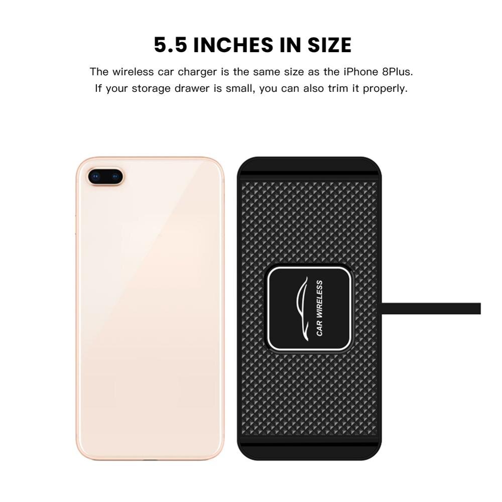 Qi 10W Wireless Car Charger Voor Samsung Galaxy S10 S20 S9 Note 10 Usb Qi Opladen Voor Xiaomi 9 huawei P30 Pro Draadloos Opladen