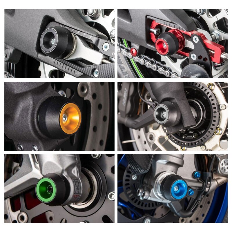 Mtkracing för kawasaki versys 650 versys 1000 versys 650 1000 framaxelskjutreglage gaffelhjulsskydd krockskyddssats