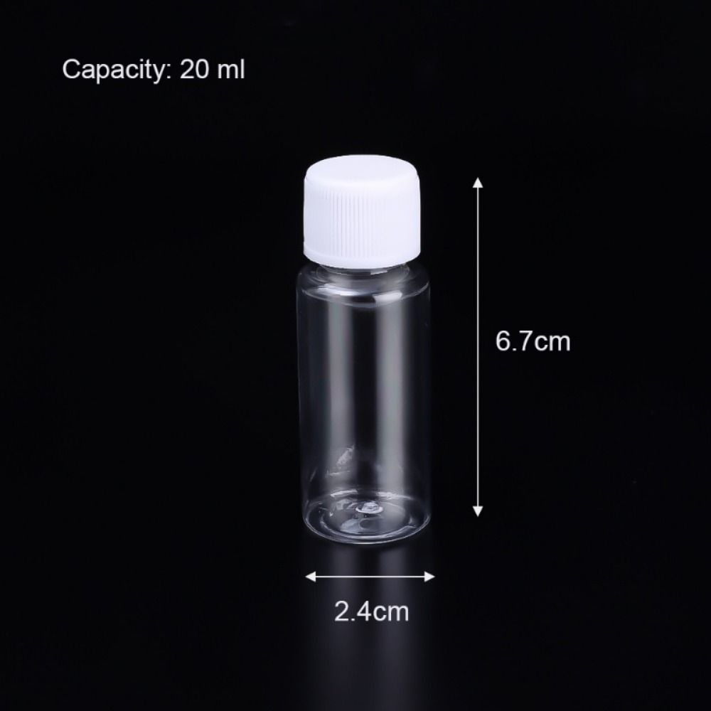 10/20/30/50/80/100ml leere Plastik verschluss flaschen wieder verwendbare Kosmetik behälter Proben flasche Shampoo Flüssig pulver Verpackungs flasche: Licht Grün