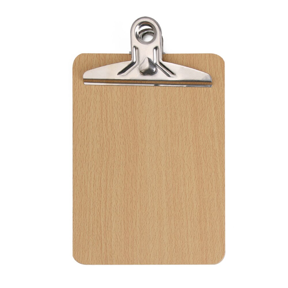 A5 de madera Clip portapapeles tablero de escritura hoja almohadilla para la escuela, la Oficina suministros nota pastillas papelería 1pc