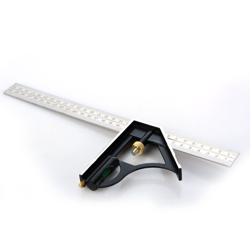 Precise Stainless Steel Measuring Tools Aluminium Combination Square Diy Workshop Hardware Angle Spirit Level Protractor