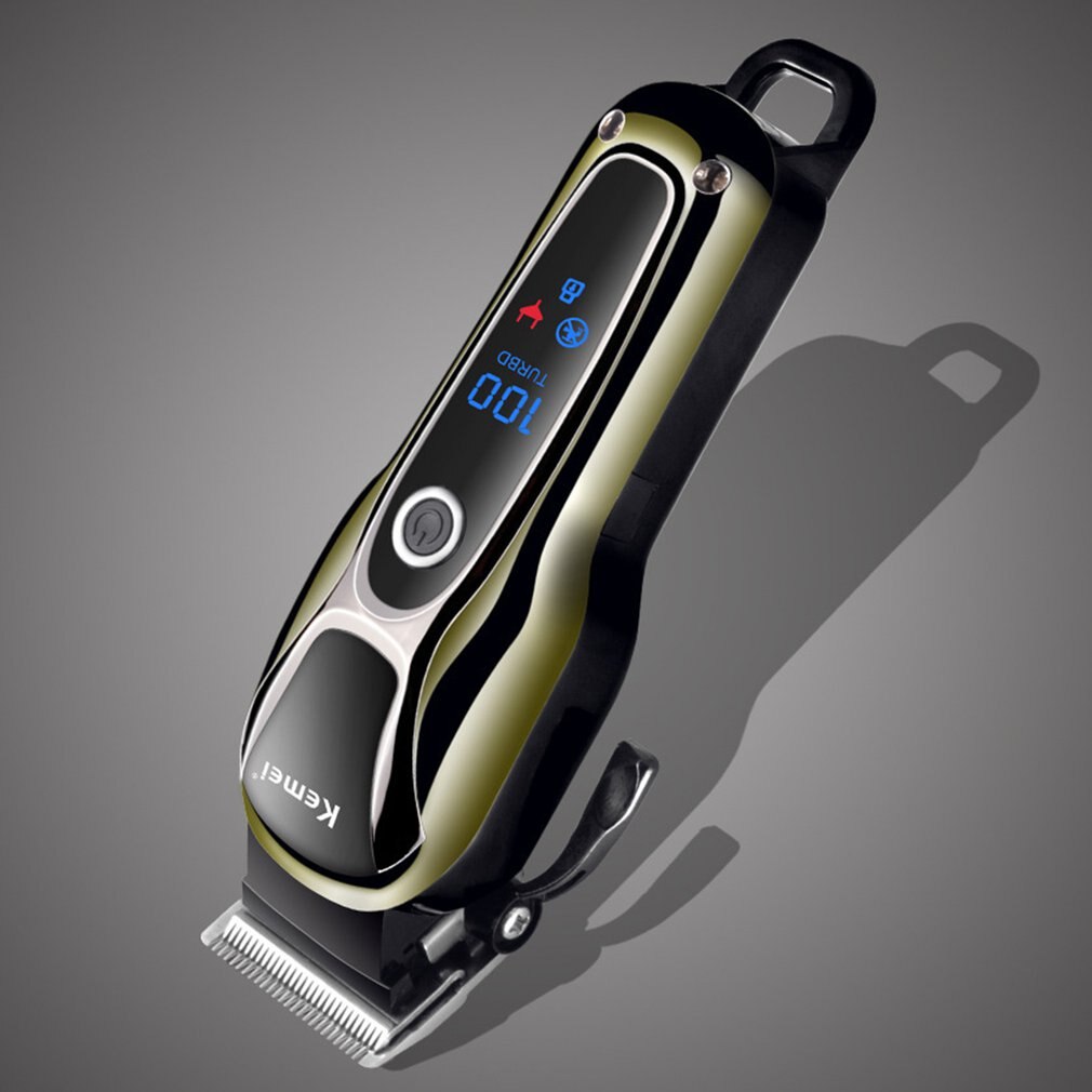 Men Electric LCD Hair Clipper Grooming Clippers Trimmer Haircut Machine Barber Shaver