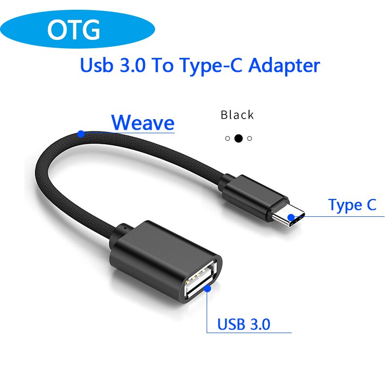 Tipo C OTG Cavo Adattatore per Samsung S10 S10 + Xiaomi Mi 9 Un plus. Android MacBook Mouse Gamepad Tablet PC di Tipo C OTG Cavi USB: 3