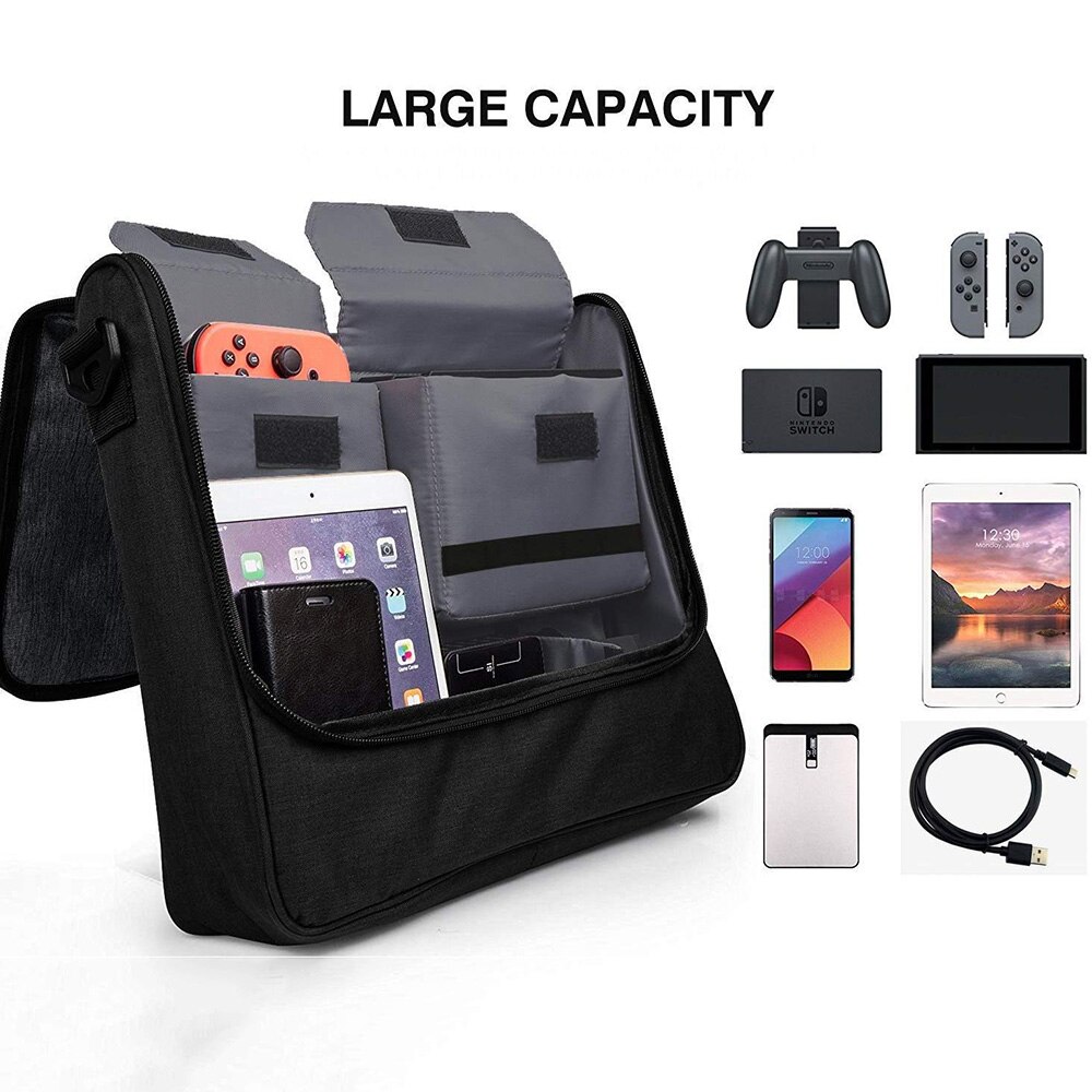 Borsa a tracolla da viaggio portatile per nintendo interruttore borsa a tracolla per nintendo interruttore consolle custodia Joycon e accessori