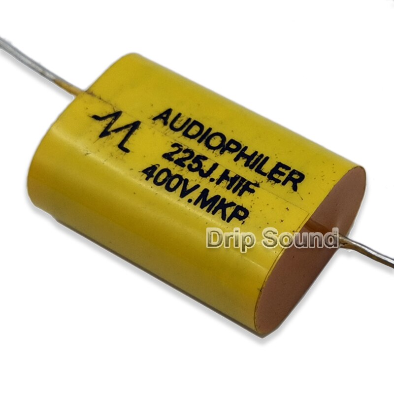 2pcs 2.2uF 3.3uF 400V Tweeter Speaker Frequency Divider Crossover Non-Polarity Capacitor