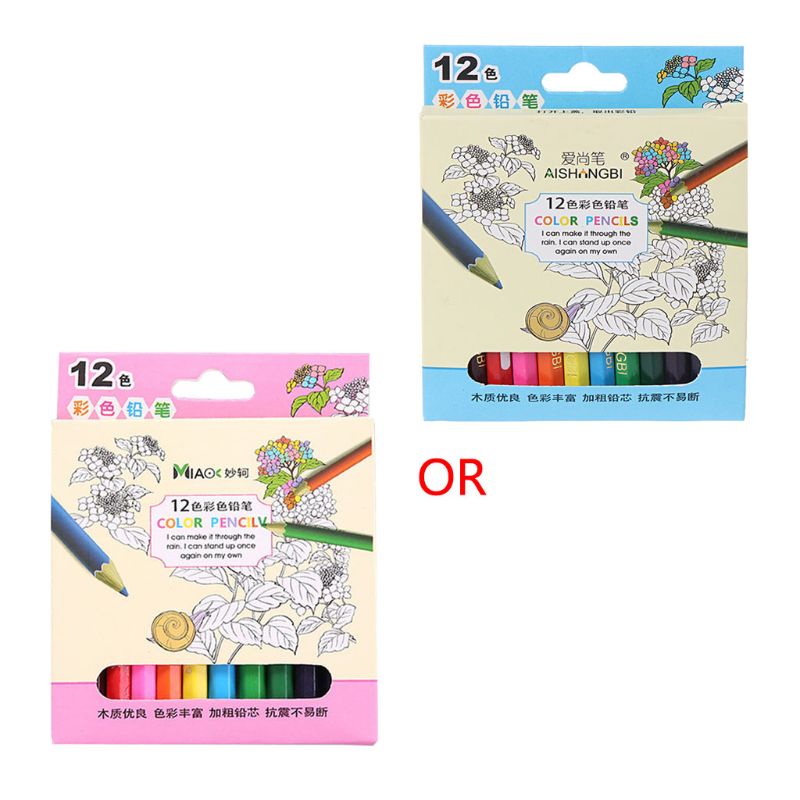 12/24 Kleur Potloden Natuurlijke Hout Gekleurde Potloden Tekening Potloden Voor School Kantoor Kunstenaar Schilderij Schets Levert X6HB