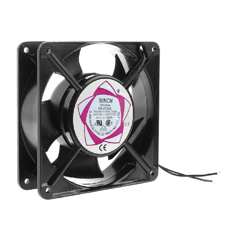 DP200A 2123XSL 12038 120mm cojinete de manguito 220-240V AC 2-Wire Case Cooling Fan