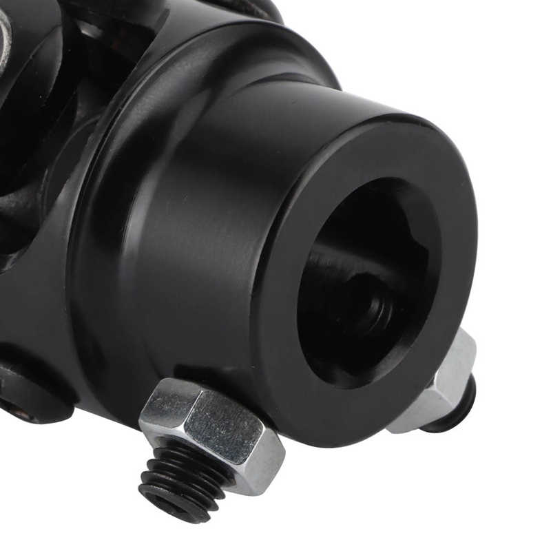 U Joint Coupler 3/4in Steering Shaft U Joint Stainless Steel Wear Resisitant Durable Black Universal Universal Steering Shaft