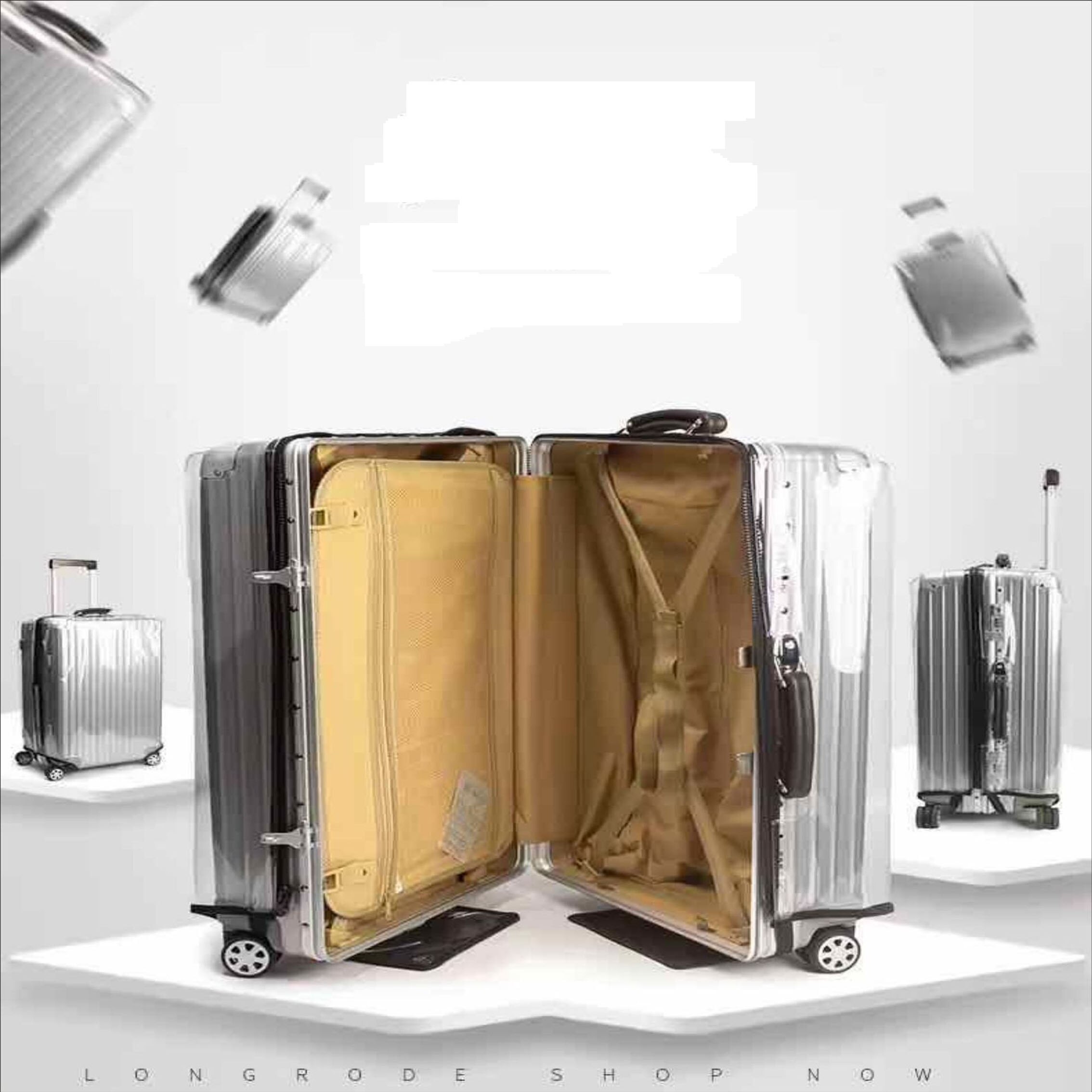 Demontage-freies PVC Ultra-transparent neue wasserdichte koffer gepäck abdeckung dauerhaft schutzhülle staubdicht 20-30 Zoll