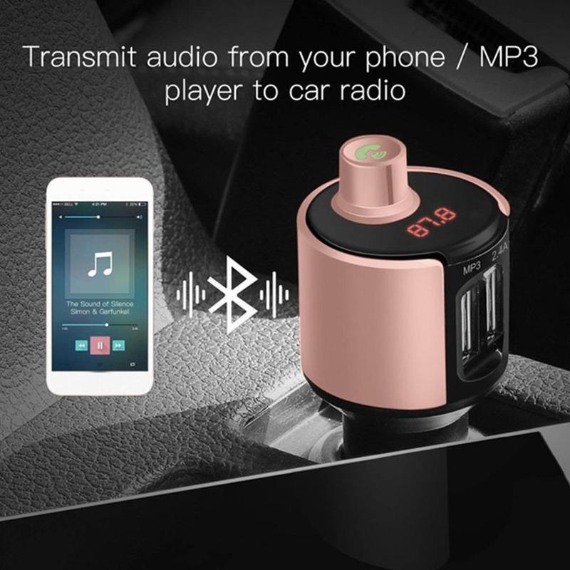 Wireless Bluetooth Car MP3 Player Music Audio Receiver USB FM Adapter Car Car Kit Transmitter Charger Handsfree V3O7 Blueto A0Q5