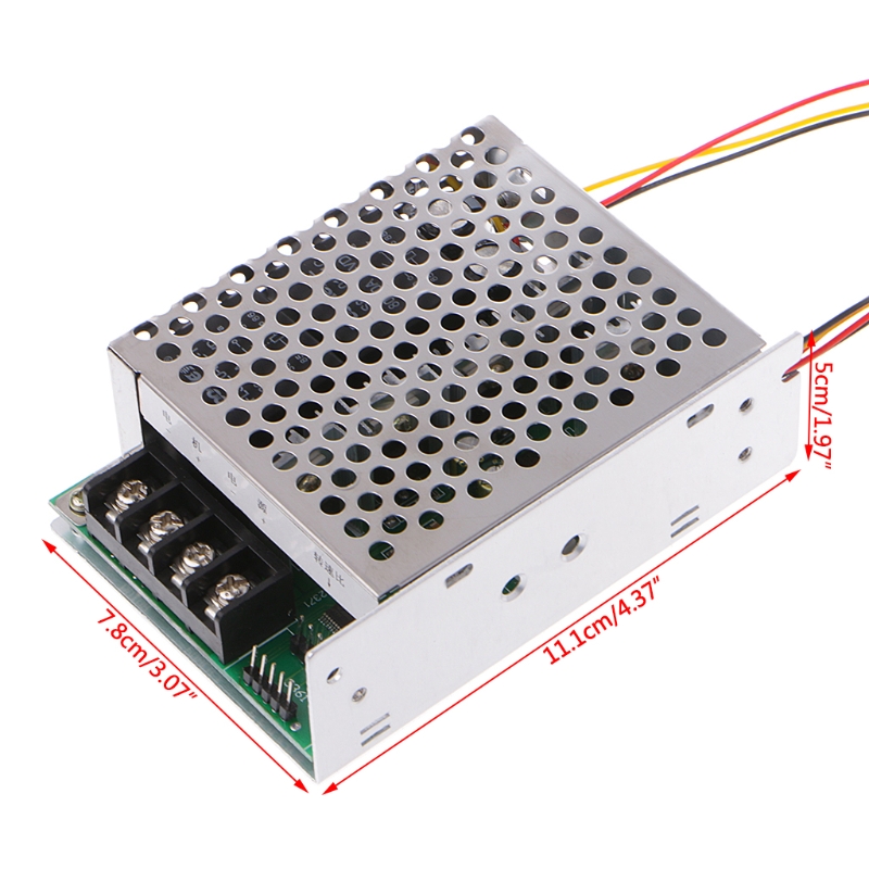 Contrôleur de vitesse PWM CC 20 A 12 V 24 V 36 V 48 V avec