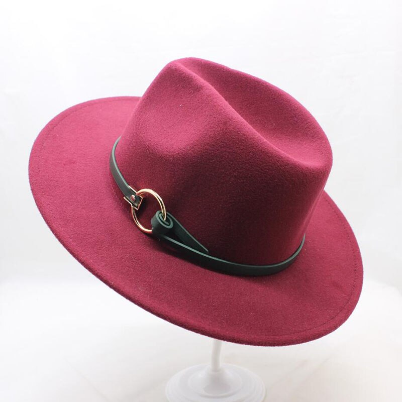 BING YUA HAO XUAN Brand Ladies Fedora Hat Wool Wide Winter Cap Felt Hats Women Hat Children