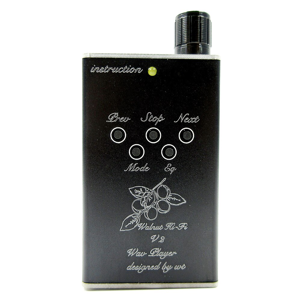 FENGRU DIY Walnut V2S MP3 Lossless Music MP3 HiFi Music Player Support 32GB TF Card Expansion and Support Headphone Amplifier: V2S