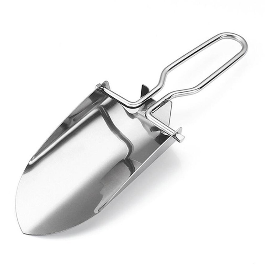 Foldable Flower Shovel Small Shovel Vegetable Gardening Tool Transplanting Tool Stainless Steel Gardening Shovel