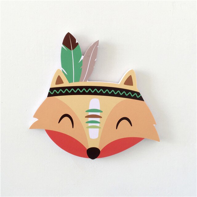 Autocollants muraux 3D animaux de style nordique, décoration pour chambre d&#39;enfant, Stickers muraux: Model 12