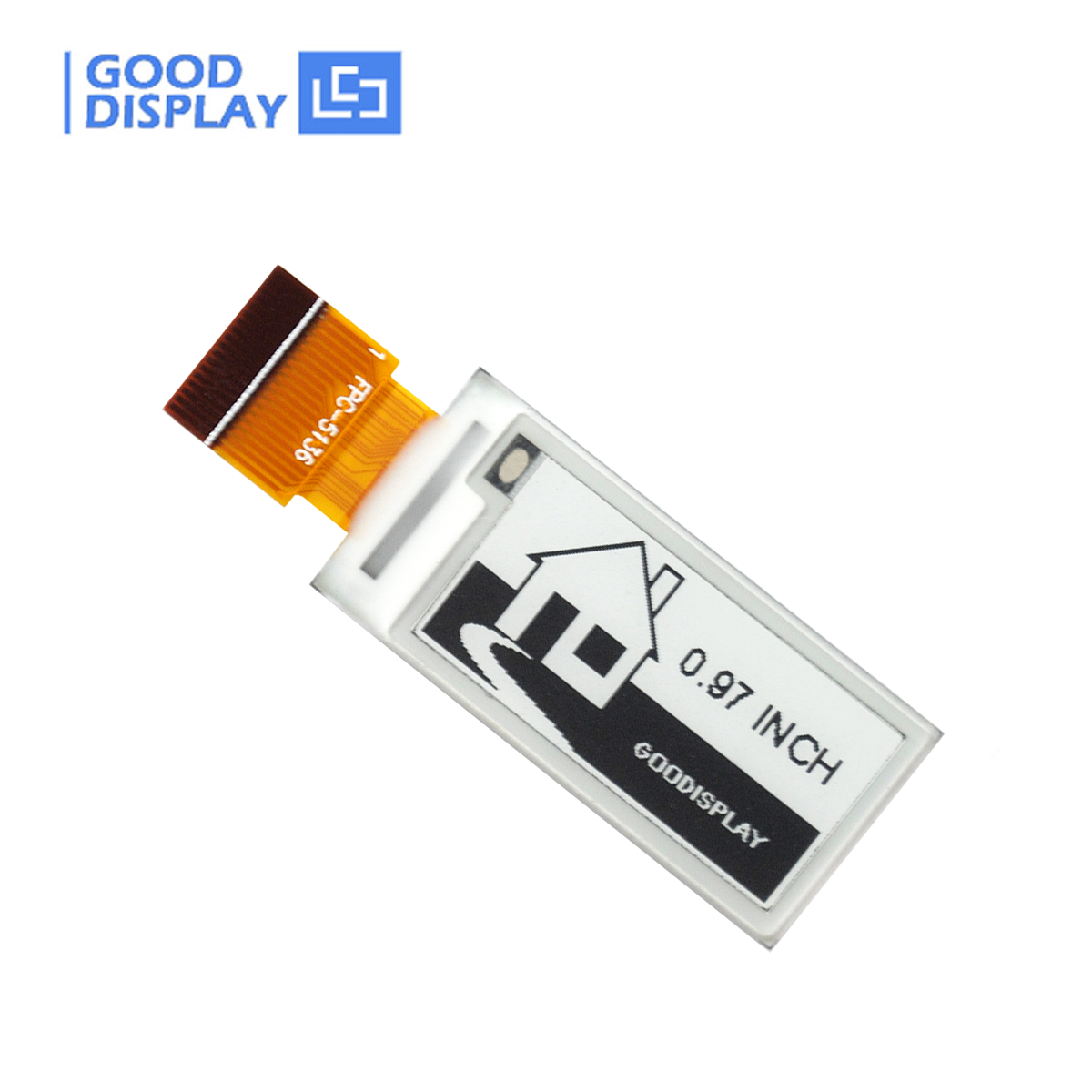 GooDisplay Mini 0.97 Inch E Ink Screen 184x88 Resolution 18PIN FPC SPI Small Epaper, GDEM0097T61