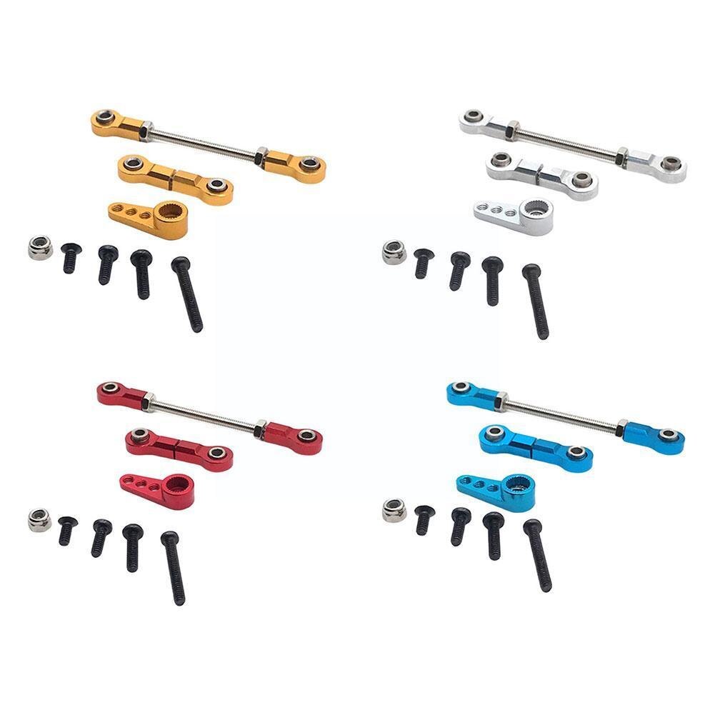 For wltoys mosquito car mini 1/28 rc car metal modification arm link & steering gear parts, steering gear link, steering and up to  a3 q 6