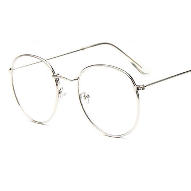 Guld rund glasögonbåge vintage glasögon dam& #39 ;s närsynthet nörd glasögonbåge herr glasögon optiska glasögon båge manliga lunetter